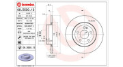 360406133204 Brzdový kotouč Disco freno co-cast MAGNETI MARELLI