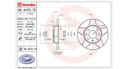 360406037205 Brzdový kotouč MAGNETI MARELLI