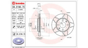 360406040505 Brzdový kotouč MAGNETI MARELLI