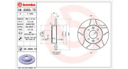 360406042105 Brzdový kotouč MAGNETI MARELLI