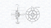 360406221105 Brzdový kotouč MAGNETI MARELLI