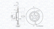 360406000301 Brzdový kotouč MAGNETI MARELLI