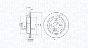 360406002801 Brzdový kotouč MAGNETI MARELLI