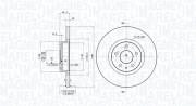 360406010501 Brzdový kotouč MAGNETI MARELLI