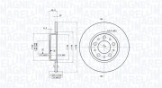 360406011201 Brzdový kotouč MAGNETI MARELLI