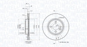 360406017401 Brzdový kotouč MAGNETI MARELLI