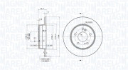 360406032101 Brzdový kotouč MAGNETI MARELLI