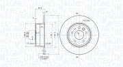 360406038501 Brzdový kotouč MAGNETI MARELLI