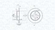 360406038901 Brzdový kotouč MAGNETI MARELLI