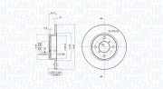 360406039401 Brzdový kotouč MAGNETI MARELLI