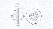 360406046401 Brzdový kotouč MAGNETI MARELLI