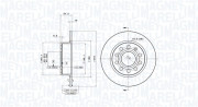 360406050701 Brzdový kotouč MAGNETI MARELLI