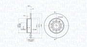 360406050801 Brzdový kotouč MAGNETI MARELLI