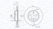 360406054701 Brzdový kotouč MAGNETI MARELLI