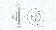 360406057601 Brzdový kotouč MAGNETI MARELLI