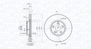 360406058701 Brzdový kotouč MAGNETI MARELLI