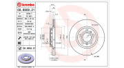 360406059301 Brzdový kotouč MAGNETI MARELLI