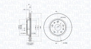 360406070801 MAGNETI MARELLI brzdový kotúč 360406070801 MAGNETI MARELLI