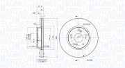 360406072301 Brzdový kotouč MAGNETI MARELLI