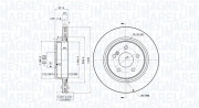 360406076700 Brzdový kotouč MAGNETI MARELLI