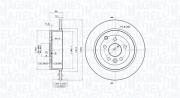 360406088501 MAGNETI MARELLI brzdový kotúč 360406088501 MAGNETI MARELLI