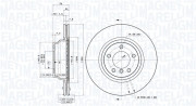 360406092301 Brzdový kotouč MAGNETI MARELLI