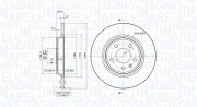 360406095001 MAGNETI MARELLI brzdový kotúč 360406095001 MAGNETI MARELLI