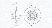 360406098101 Brzdový kotouč MAGNETI MARELLI