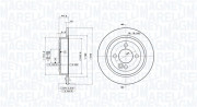 360406110901 Brzdový kotouč MAGNETI MARELLI