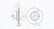 360406112301 Brzdový kotouč MAGNETI MARELLI