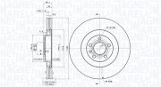 360406113501 MAGNETI MARELLI brzdový kotúč 360406113501 MAGNETI MARELLI