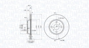 360406115601 Brzdový kotouč MAGNETI MARELLI