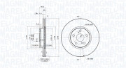 360406120401 Brzdový kotouč MAGNETI MARELLI