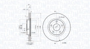 360406120801 Brzdový kotouč MAGNETI MARELLI