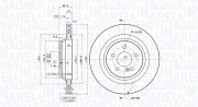 360406125801 Brzdový kotouč MAGNETI MARELLI