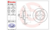 360406165501 Brzdový kotouč MAGNETI MARELLI