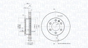 360406166001 MAGNETI MARELLI brzdový kotúč 360406166001 MAGNETI MARELLI