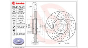 360406166801 MAGNETI MARELLI brzdový kotúč 360406166801 MAGNETI MARELLI