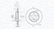 360406180901 Brzdový kotouč MAGNETI MARELLI