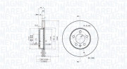 360406181101 Brzdový kotouč MAGNETI MARELLI