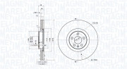 360406182201 Brzdový kotouč MAGNETI MARELLI