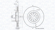 360406182301 Brzdový kotouč MAGNETI MARELLI