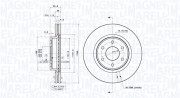 360406182501 Brzdový kotouč MAGNETI MARELLI