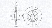 360406184001 Brzdový kotouč MAGNETI MARELLI