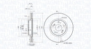 360406185301 Brzdový kotouč MAGNETI MARELLI