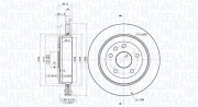 360406185501 Brzdový kotouč MAGNETI MARELLI