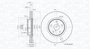 360406186401 Brzdový kotouč MAGNETI MARELLI