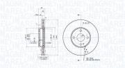 360406212301 Brzdový kotouč MAGNETI MARELLI