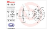 360406013202 Brzdový kotouč MAGNETI MARELLI