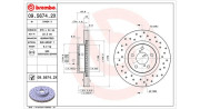 360406045402 Brzdový kotouč MAGNETI MARELLI